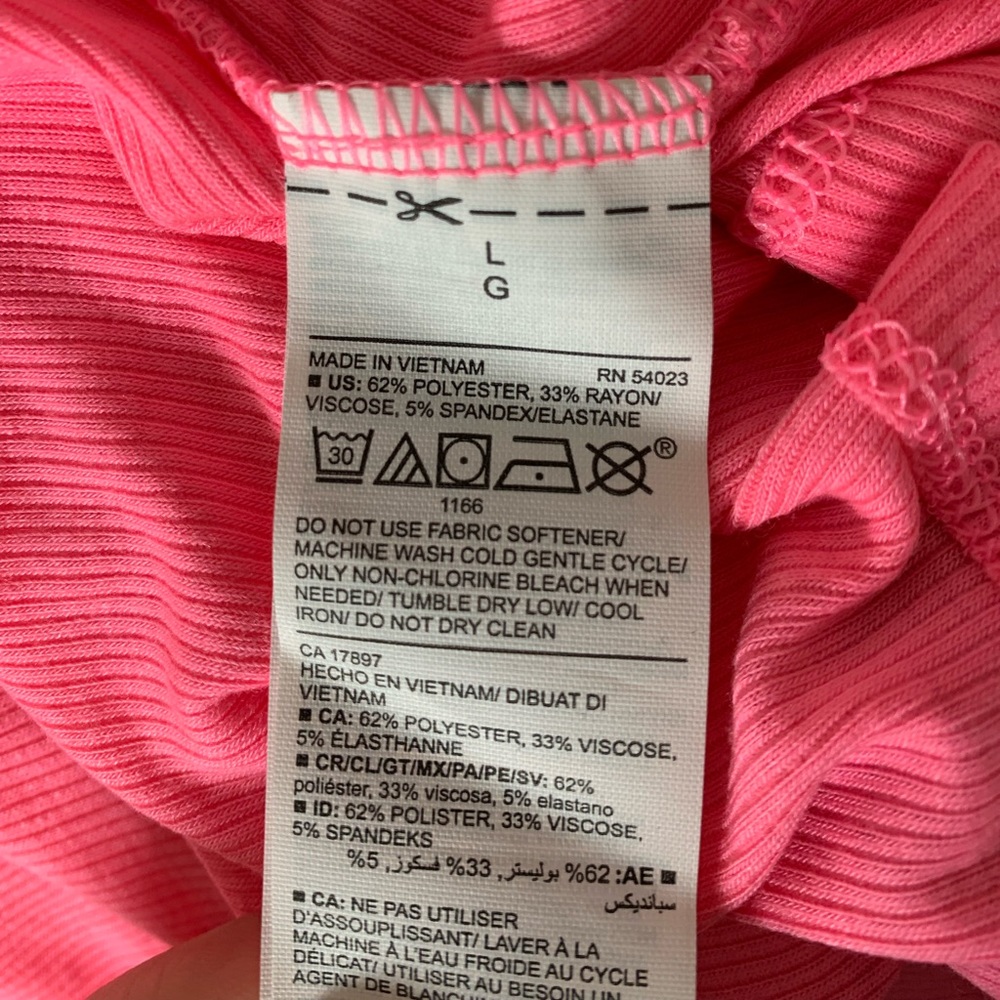 Bright Pink Racerback Tank Top - Picture 5 of 5